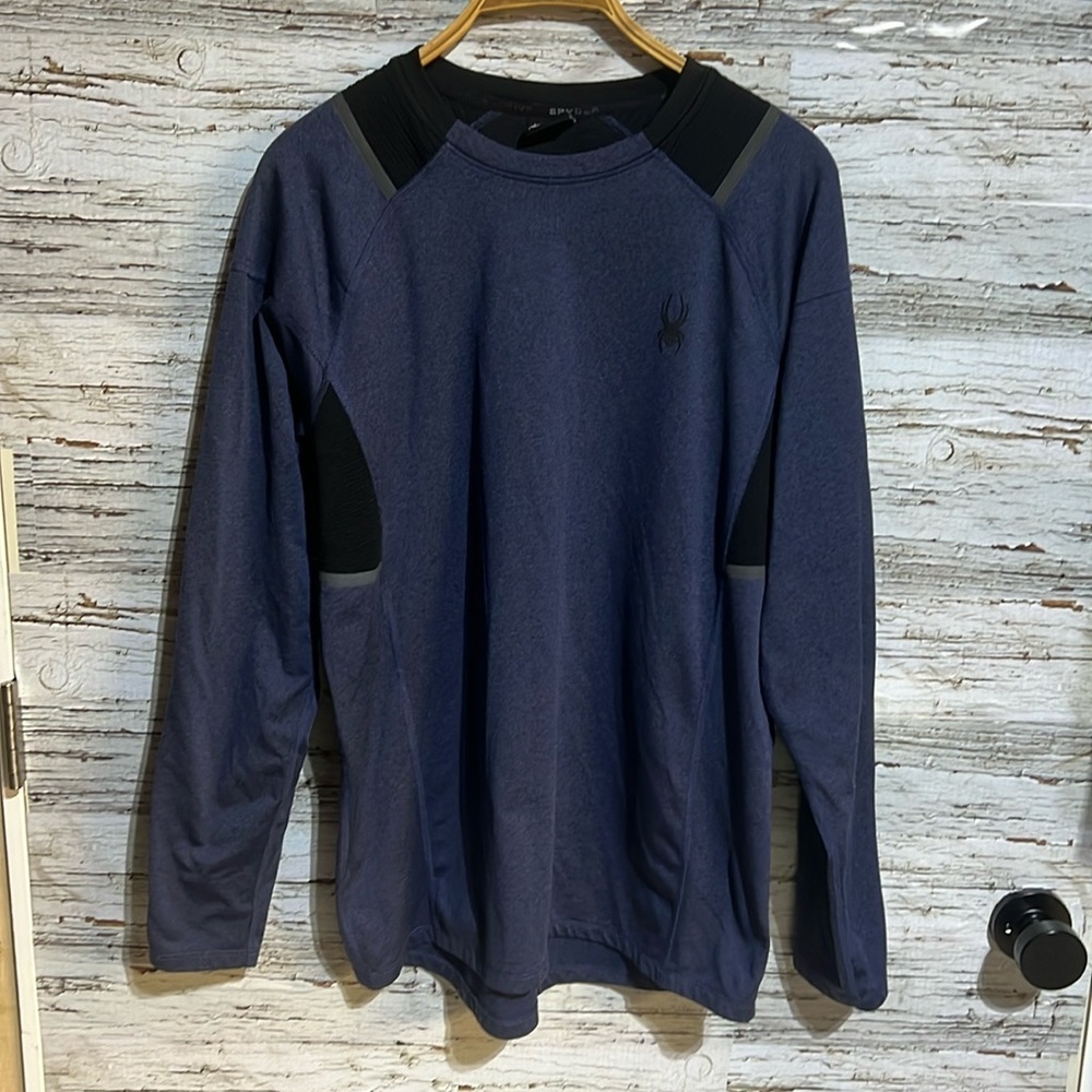 Spyder long sleeve fleece lined shirt size medium
